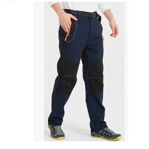 Snow Ski Outdoor Waterproof Fleece Lined Hiking Pants, Size 34